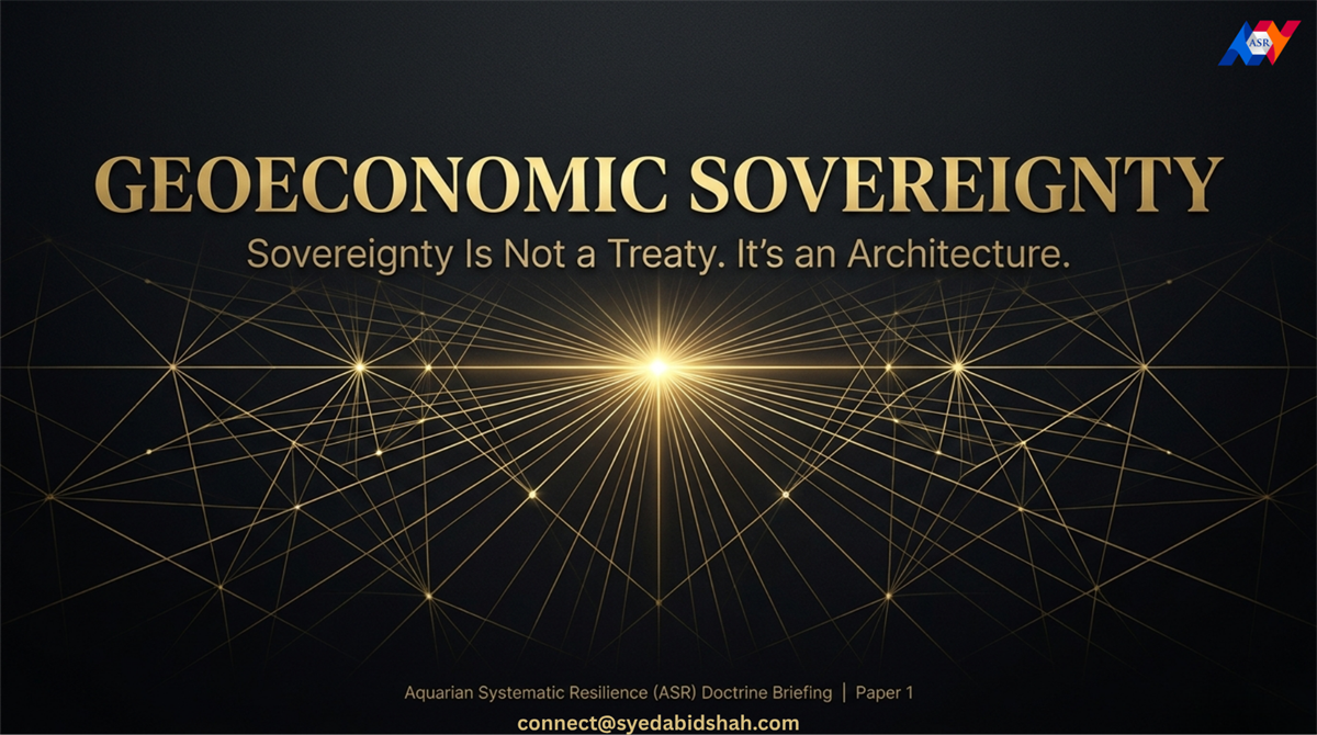 GEOECONOMIC SOVEREIGNTY AND FLOW IN A MULTIPOLAR WORLD